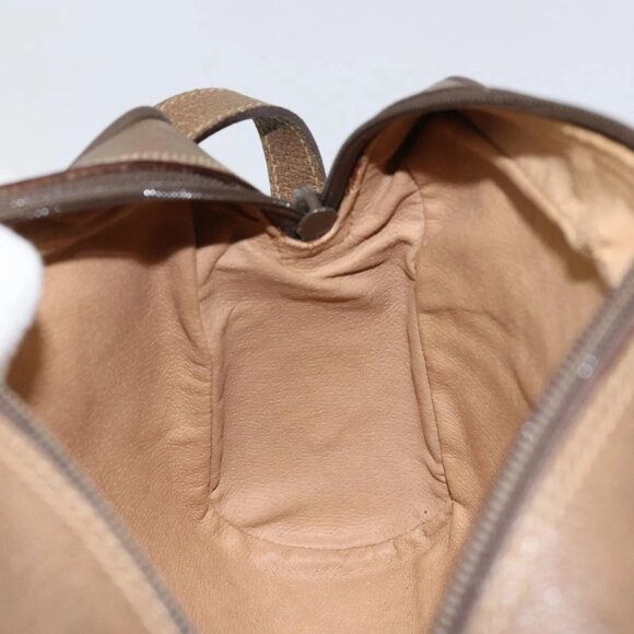 GUCCI GG Canvas Web Sherry Line Shoulder Bag PVC Leather Beige Red Auth 146142 - Picture 11 of 16